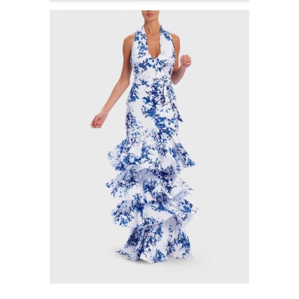 NEW FOREVER UNIQUE the lula dress in navy and white floral